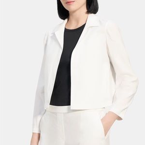THEORY • WHITE LINEN JACKET • SIZE L
